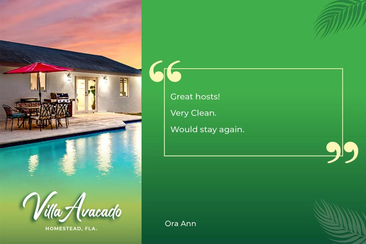 Bright Villa, Heated Pool, 2 Kings, By Everglades, Biscayne & Keys Homestead Exteriör bild